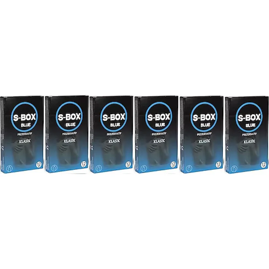 S-Box Blue Klasik 12'li 6 Adet Prezervatif