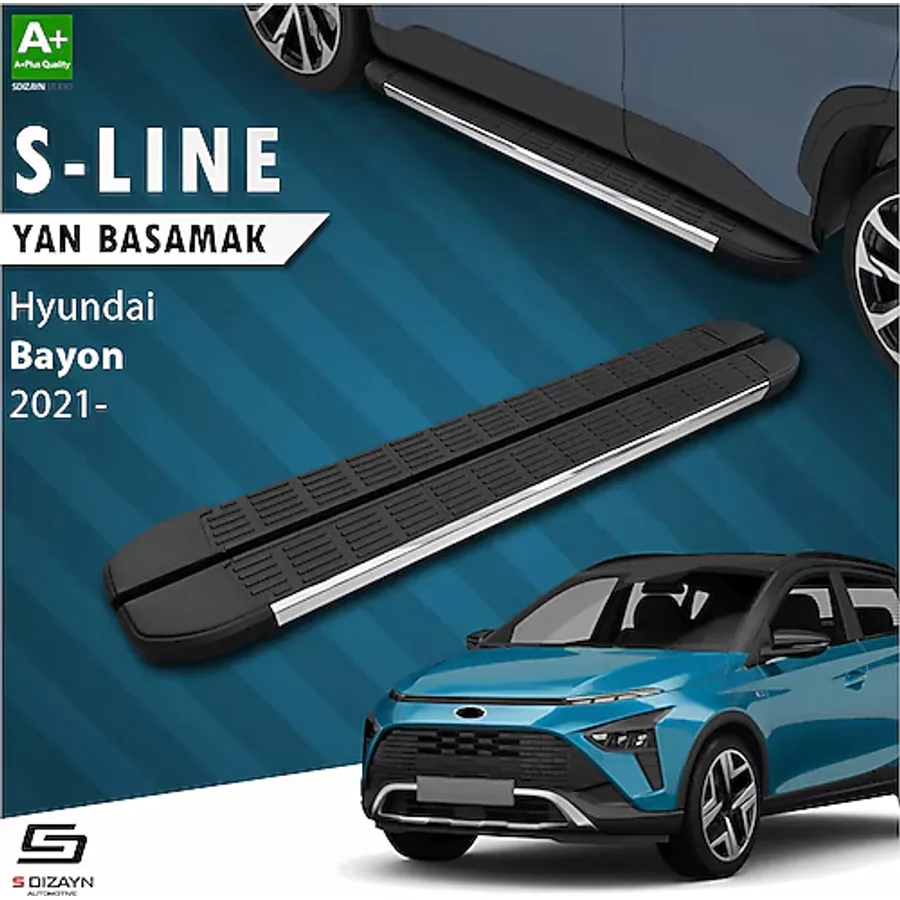 S-dizayn Hyundai Bayon S-line Krom Yan Basamak 173 Cm 2021 Üzeri