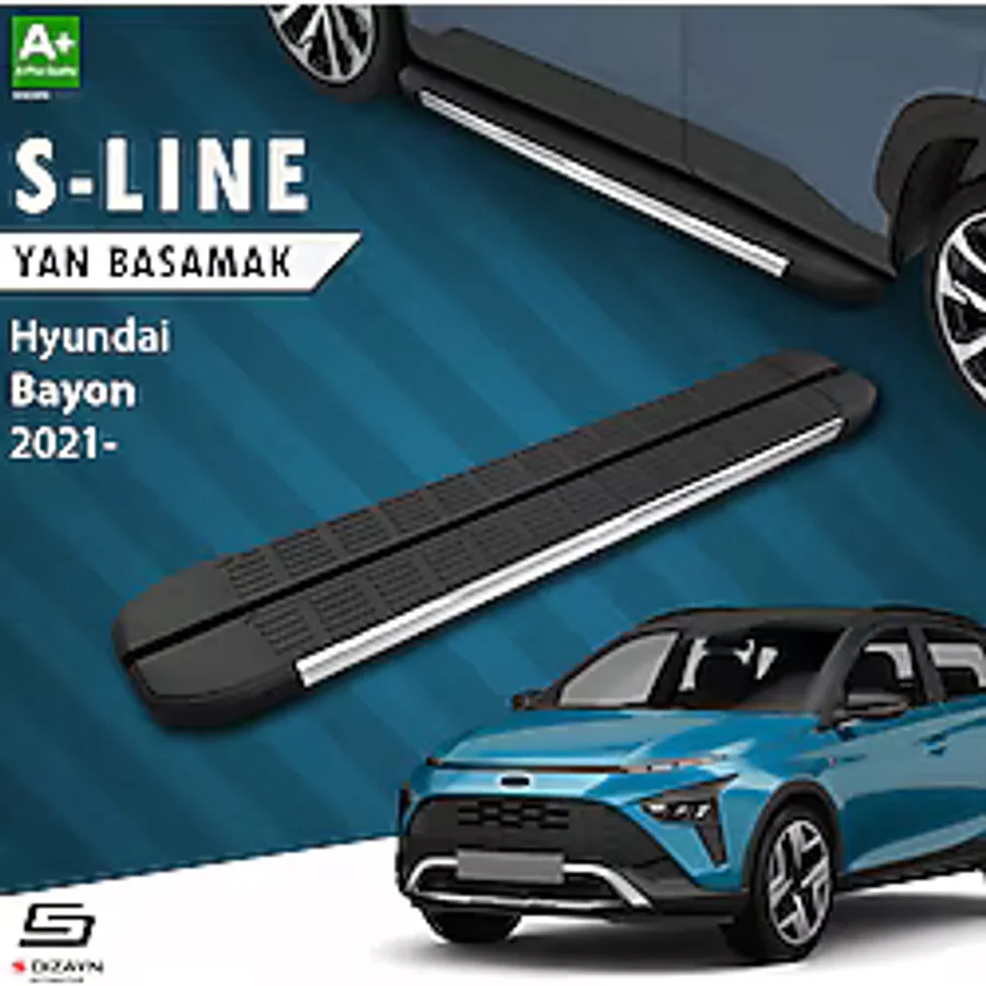 S Dizayn S-Dizayn Hyundai Bayon S-Line Krom Yan Basamak 173 Cm 2021 Üzeri A+ Kalite HY-BY1-YBS-SL-KA-173
