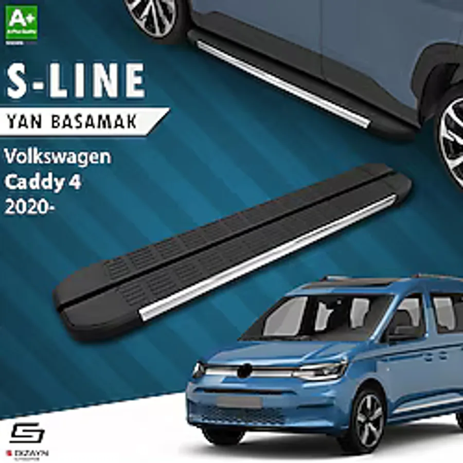 S-Dizayn Vw Caddy 4 S-Line Krom Yan Basamak 193 cm 2020 Üzeri A+ Kalite