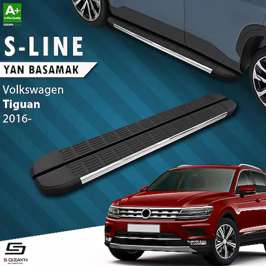 S-Dizayn Vw Tiguan 2 S-Line Aluminyum Yan Basamak 173 cm 2016 Üzeri