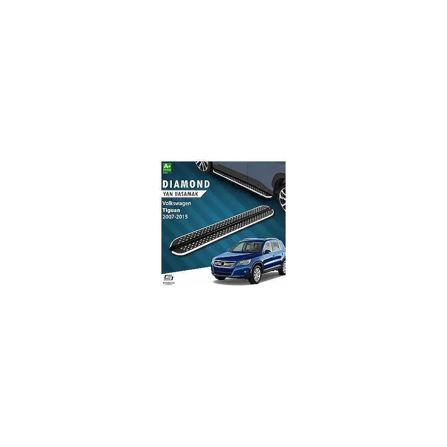 S-Dizayn Vw Tiguan Diamond Krom Yan Basamak 173 cm 2007-2015