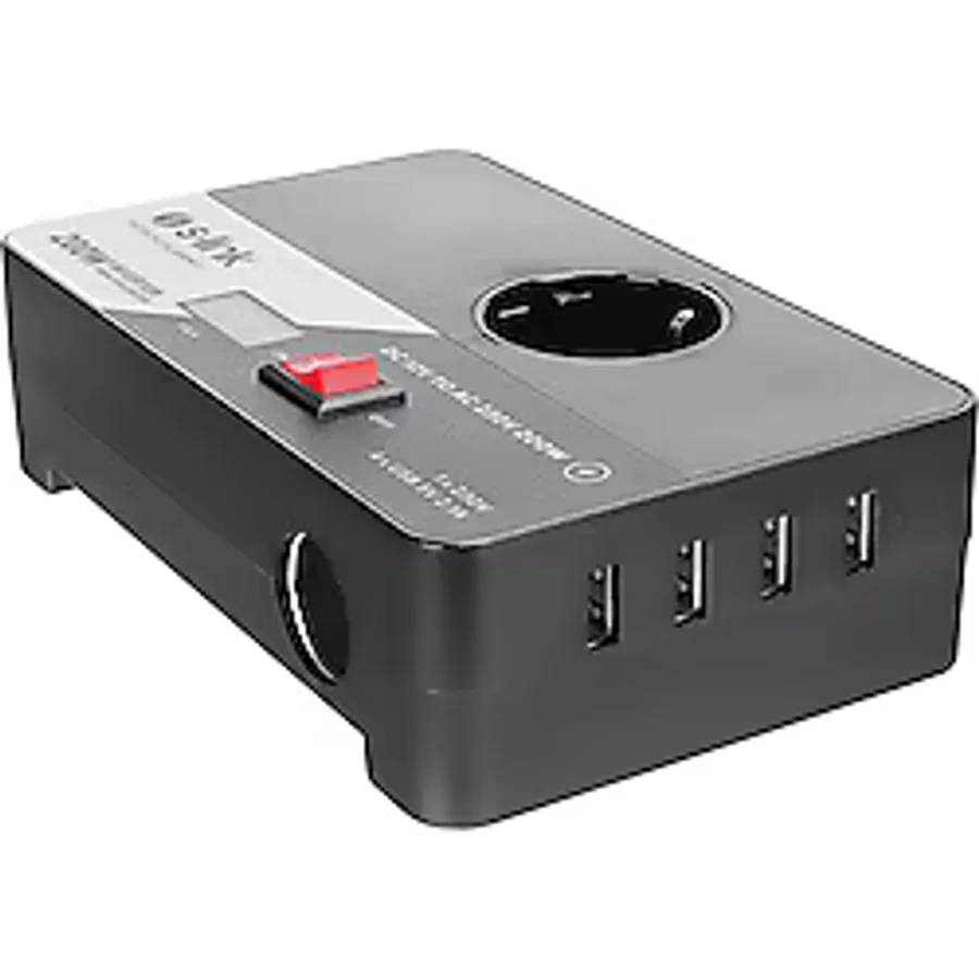 S-link SL-200W-V 200W DC 12V - AC 230V Çakmaktan Power Inverter