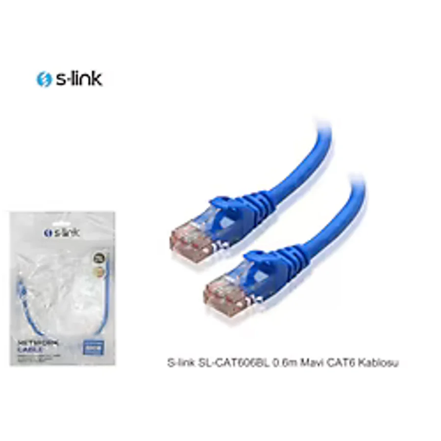 S-link SL-CAT606 UTP 0.6 m CAT6 Patch Kablo