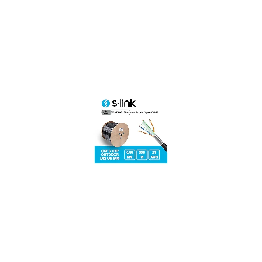 S-link SL-CAT609 CAT6 UTP 305 m Network Kablosu