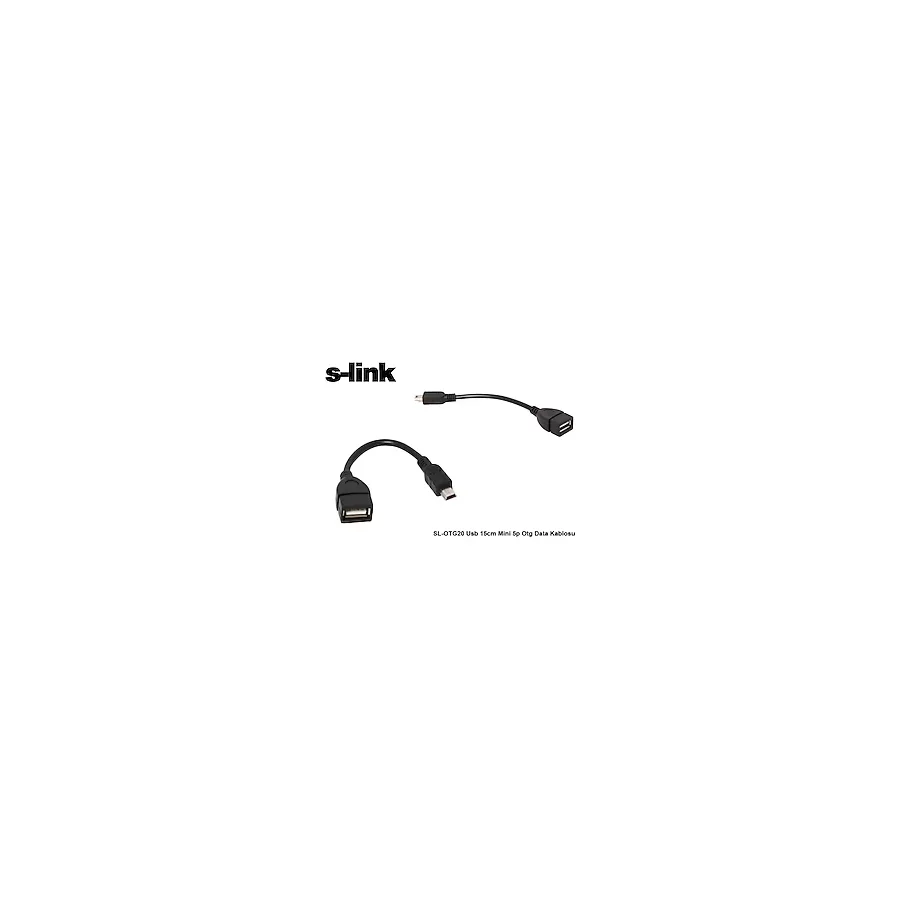 S-link SL-OTG20 15 cm Mini 5p OTG Data Kablosu