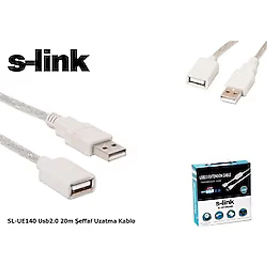 S-link SL-UE140 20 m USB 2.0 Uzatma Kablosu
