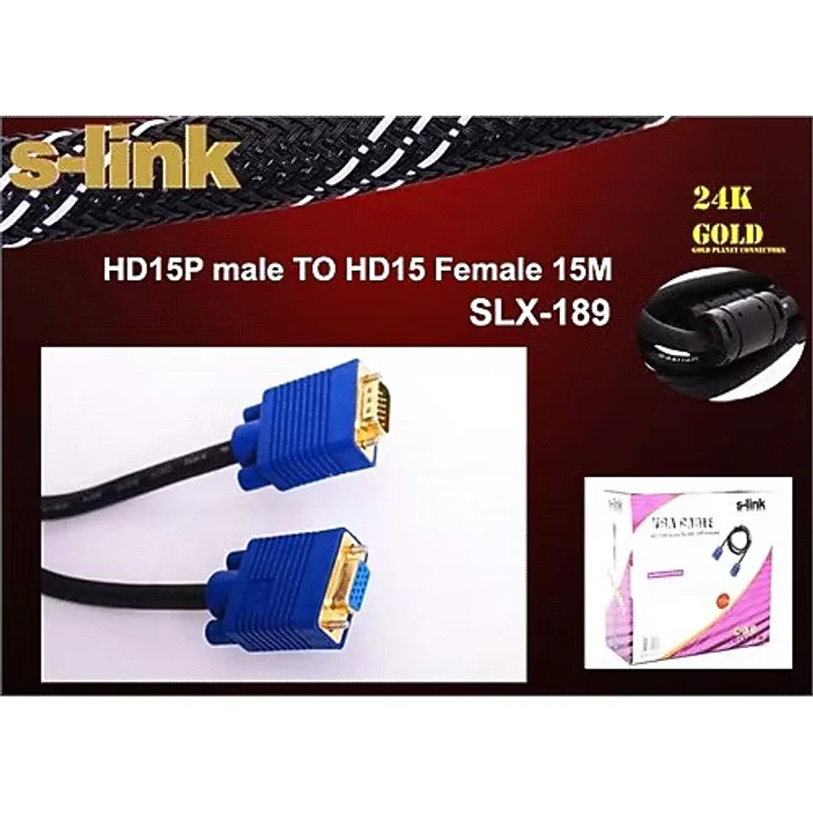 S-link SLX-189 15 m VGA Dönüştürücü