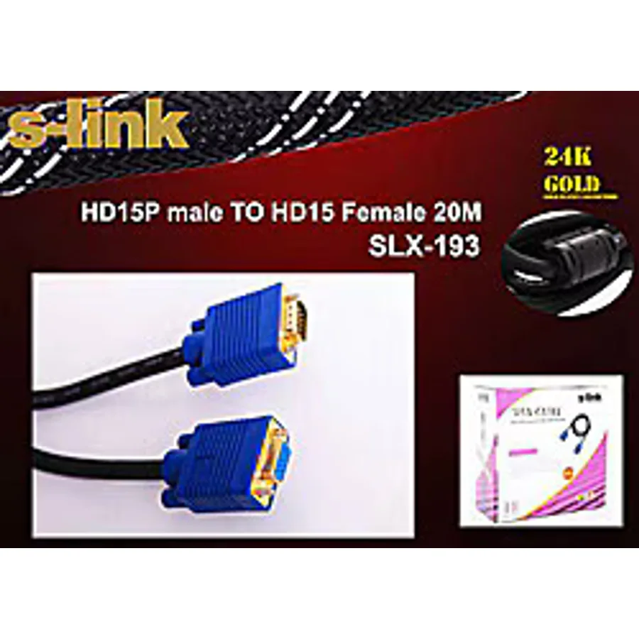 S-link SLX-193 20 m VGA Dönüştürücü