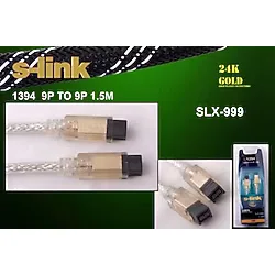 S-link SLX-999 1.5MT 9 pin to 9 pin 1394 Firewire Gold Kablo