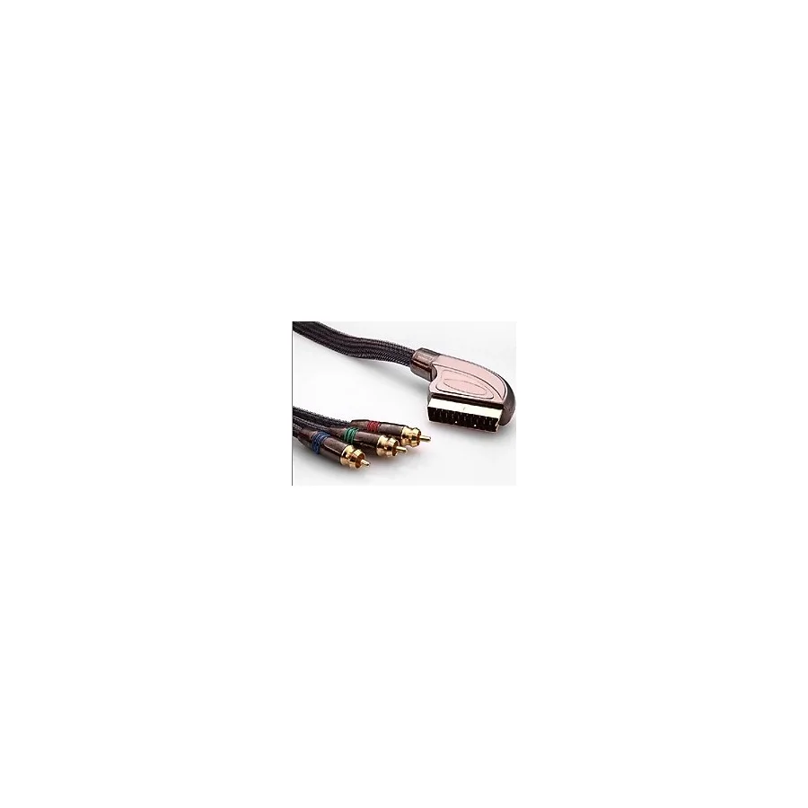 S-Link Slx-M997 Scart To 3rca 2m Gold+Metal Kablo
