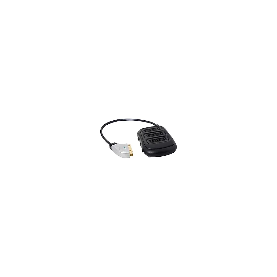 S-Link Slx-Sc35 Scart To 3 Scart Çoklayıcı Metal Kasa Altın Uçlu Kablo