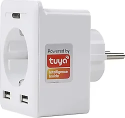 S-link Swapp SL-04 10A 2 USB Wi-Fi TUYA Destekli Akıllı Priz