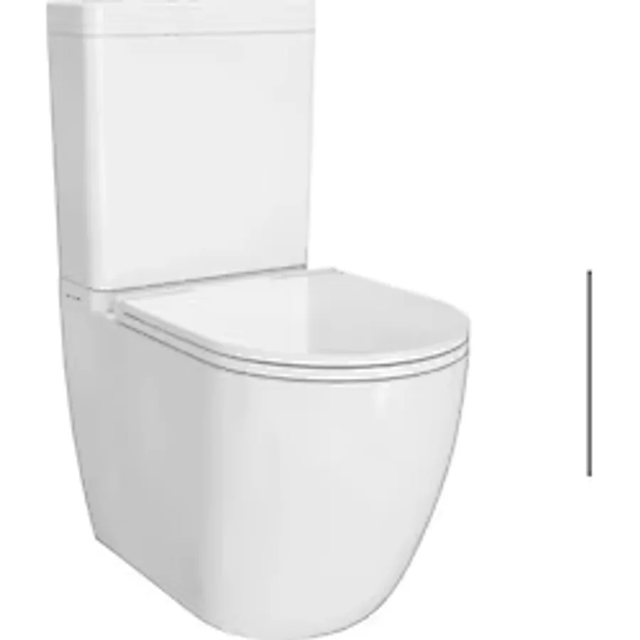 S55 Duvara Sıfır Kanalsız Klozet+Rezervuar+İç Takım+Klozet Kapağı Set