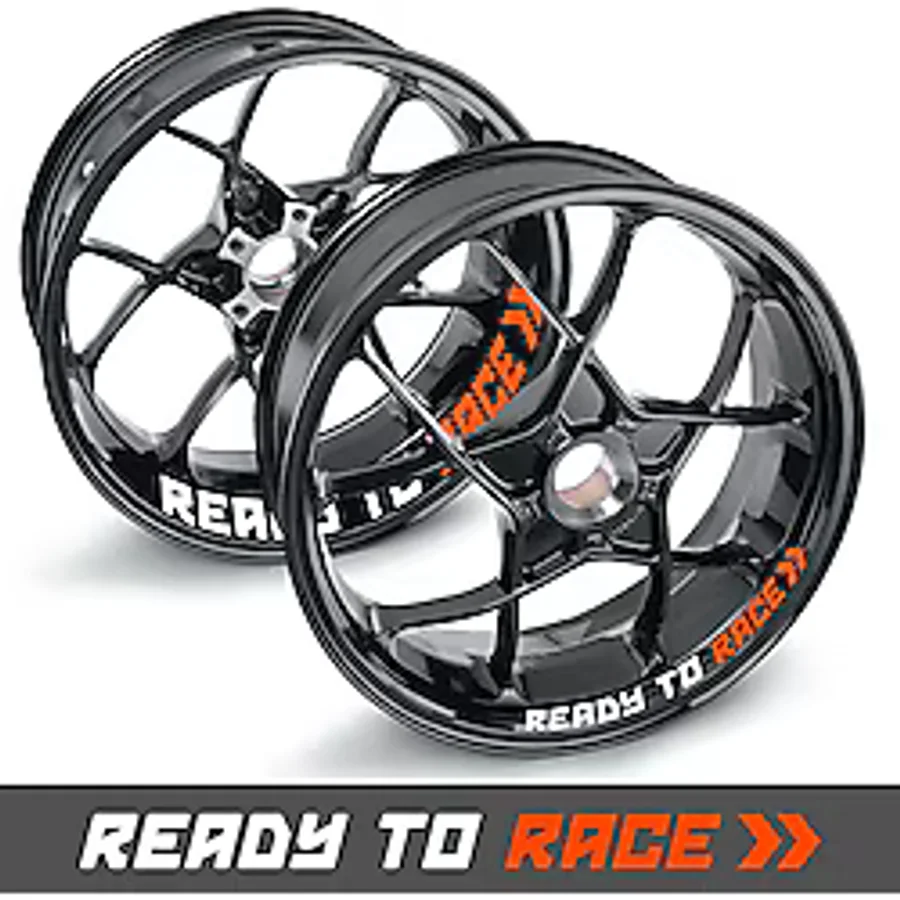 SA Printpro Ktm Motosiklet Jant Şeridi, Ready To Race, Ktm Duke Jant Içi Sticker Etiket