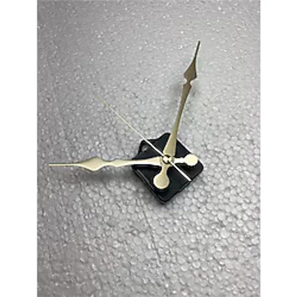 Saat Mekanizması, Akar Sessiz Duvar Saati Mekanizması, 14 Mm Şaft, Akrep-yelkovan-saniye- Askılı Gold Altın