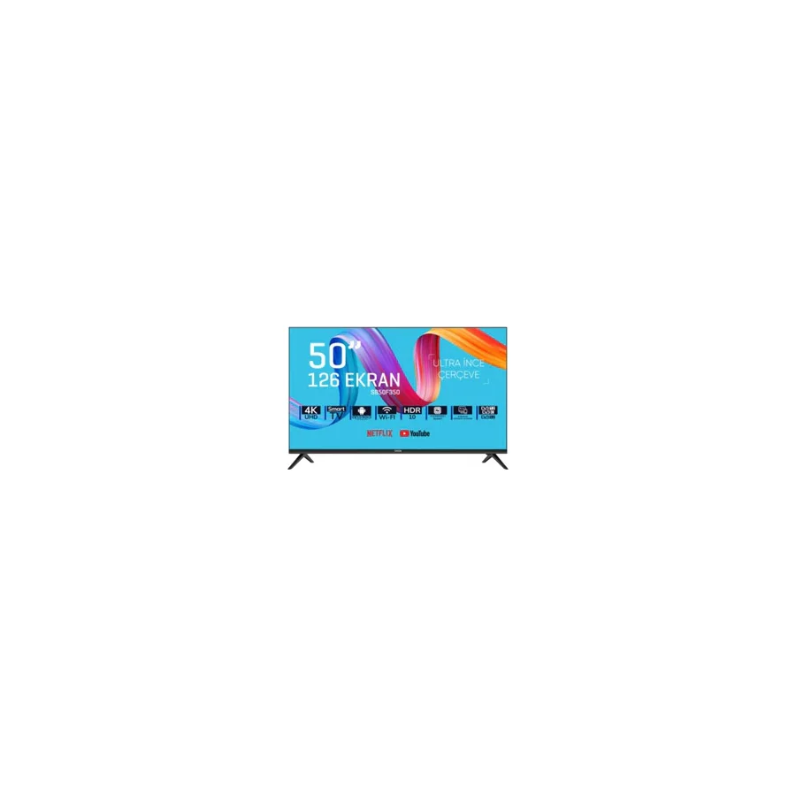 Saba SB50F350 4K Ultra HD 50" 127 Ekran Uydu Alıcılı Android Smart LED Televizyon