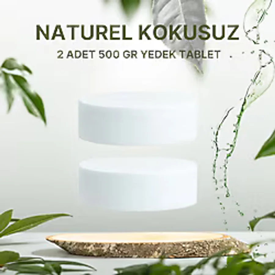 Saban 2x500 Gram - Naturel Kokusuz, Nem Alıcı Rutubet Ve Küf Önleyici Yedek Tablet