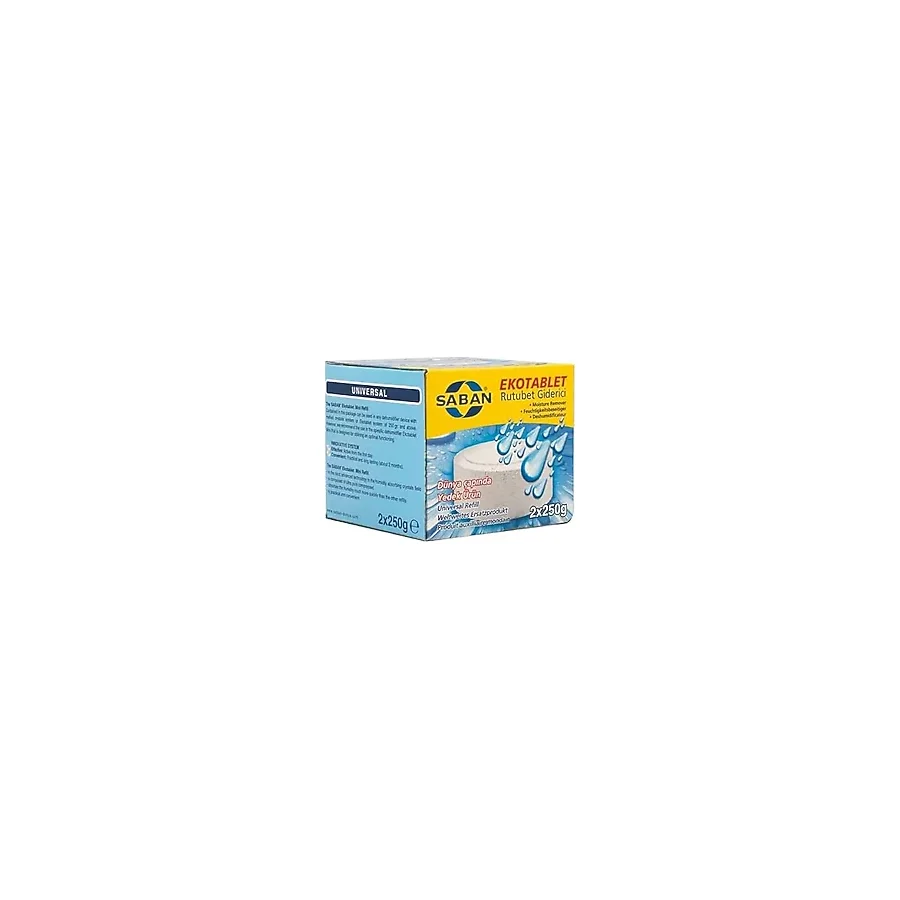 Saban Nem Alıcı 2 Adet 250 gr Yedek Tablet Naturel (Kokusuz) Rutubet Giderici