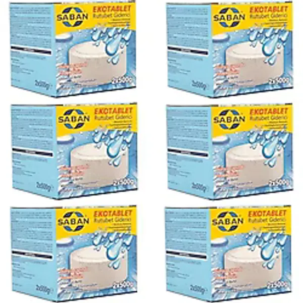 Saban Nem Alici Rutubet Giderici Yedek Tablet 12 Adet 500 Gr Naturel
