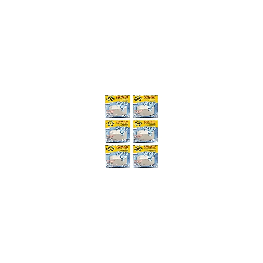 Saban nem Alıcılı ve Rutubet Giderici Yedek Tablet 2X500 gr Naturel 6'li Paket