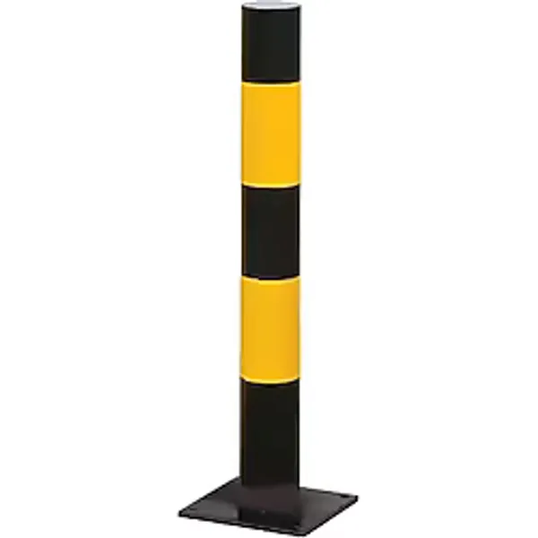 Sabit Metal Direk Demir Duba Sabit Baba Delinatör Park Bariyeri Dubası 75 Cm Sarı