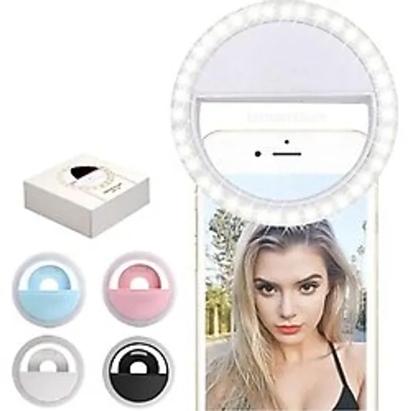 Sabitleyiciler (Tripod) Selfie Işık Telefon Işığı 3 Kademeli 36 LED Işık Selfie LED Işık S - Genel