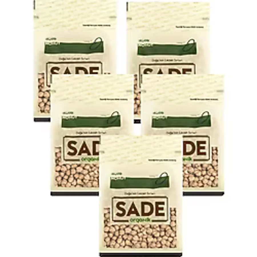 Sade Organik 1 kg 5'li Paket Nohut