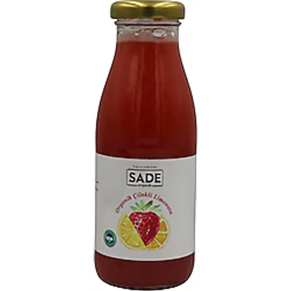 Sade Organik Çilekli Limonata 250 ml