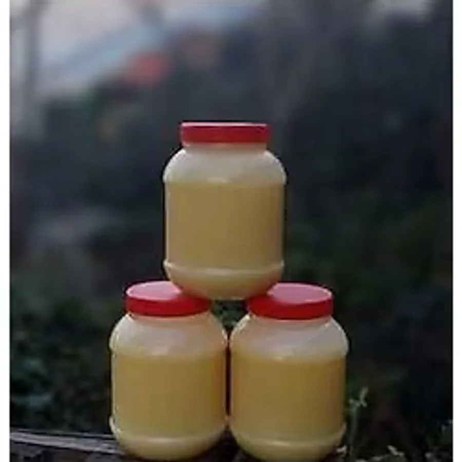Sade Yağ Eritilmiş Inek "köy Yağı" Ghee 3 kg
