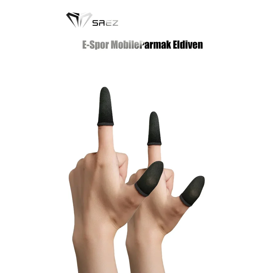 Saez Pubg Parmaklık Eldiveni 2 Çift 4 Adet E-spor Mobile Parmak Eldiven Ultra Hassasiyet