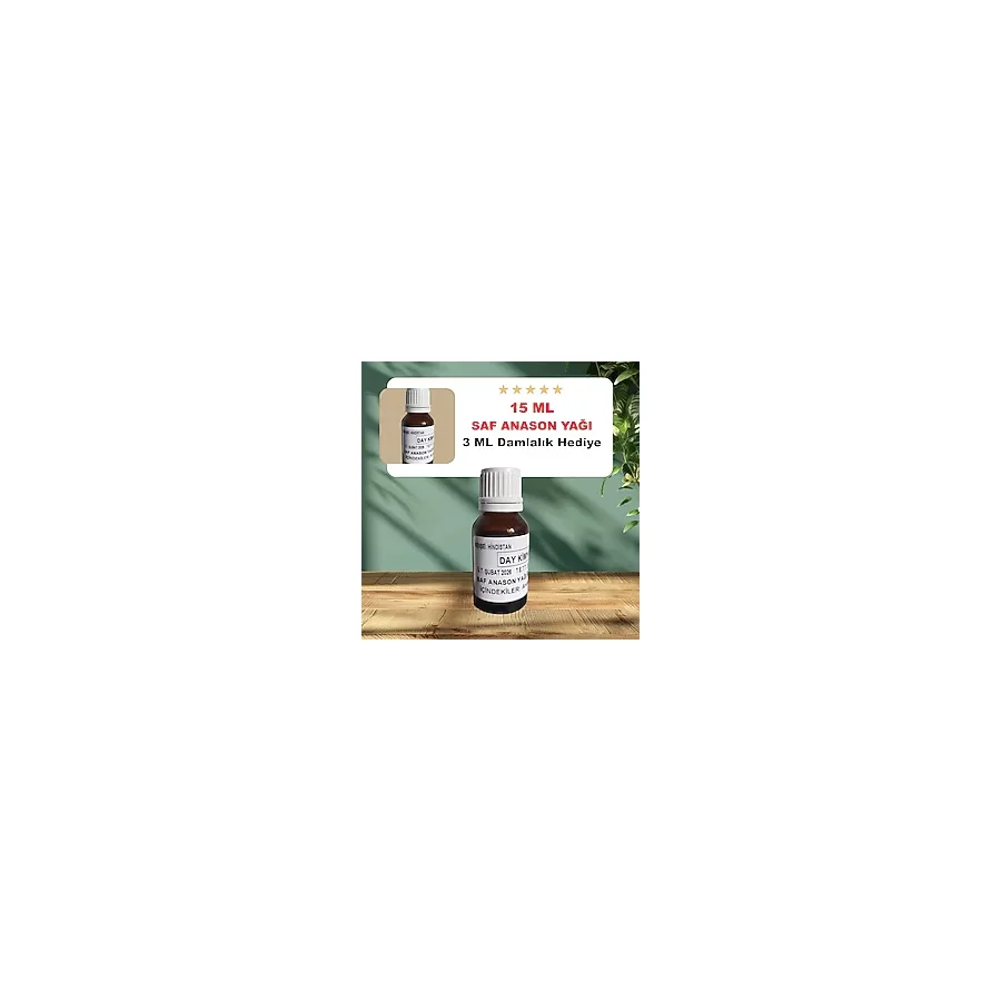 Saf Anason Yağı 15 Ml 5 Litre Uyumlu (3 Ml Damlalık Hediye) Sınekbıt10527