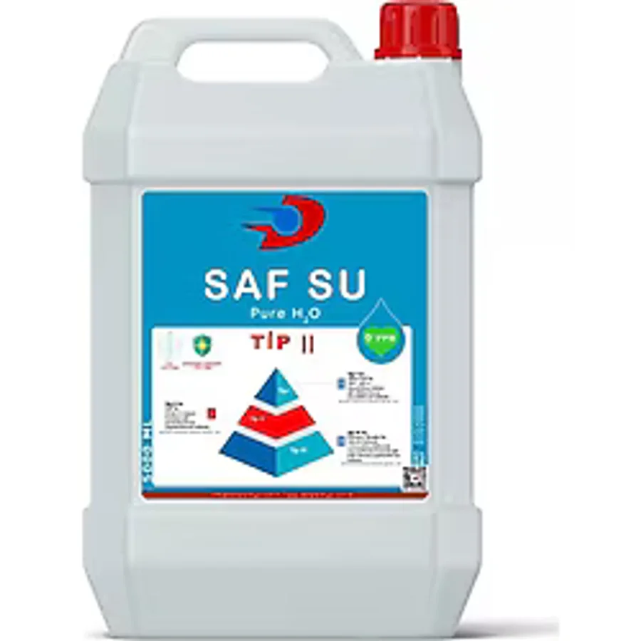 Saf Su - 5 Litre - 0 Ppm (Distile Saf Su,Akü Suyu,Ütü Suyu)