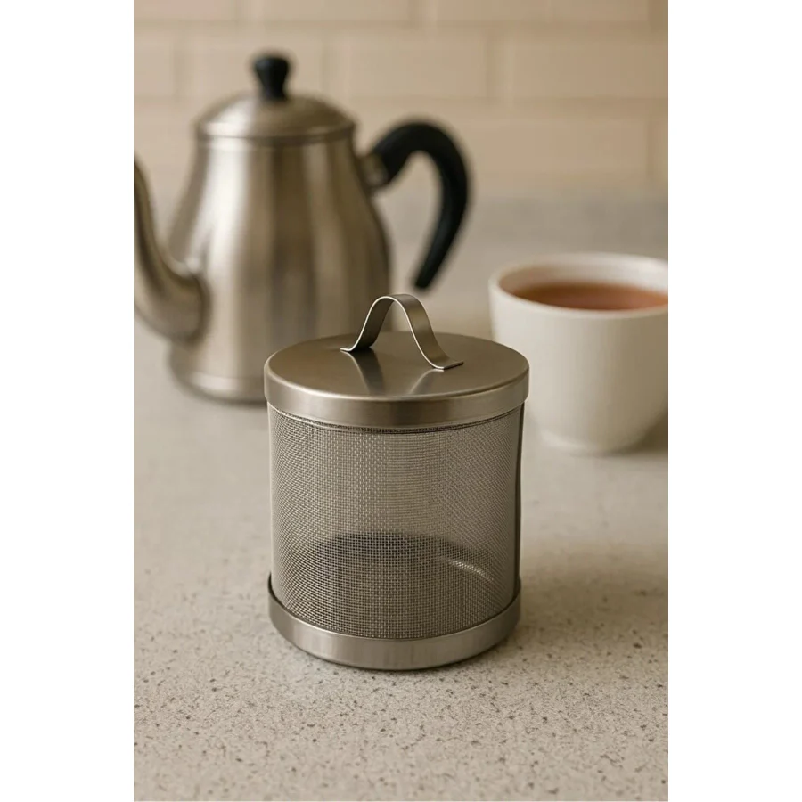 safestore Çay Süzgeci Çaydanlık Ve Demlik Içi Süzgeç Paslanmaz Çelik 9,5 Cm
