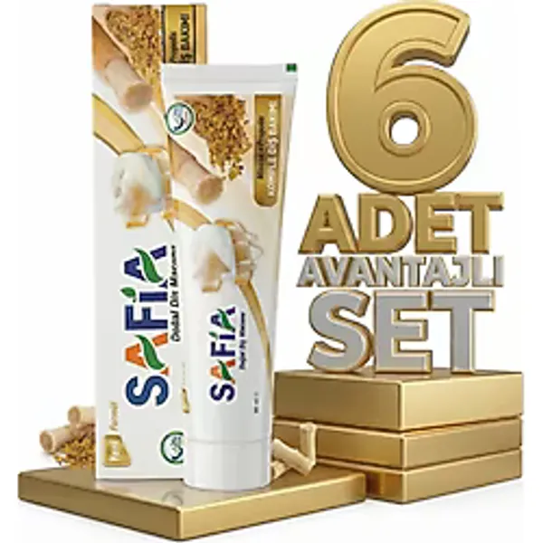 Safia Diş Macunu Misvak Ve Propolis 6X60 Ml