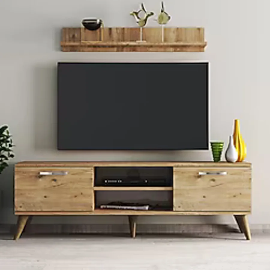 Safir 138 lik L Raflı Tv Ünitesi Çam - TVU0402