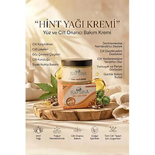 Safsina HİNT YAĞI (YÜZ BAKIM & ANTI-AGING) KREMİ