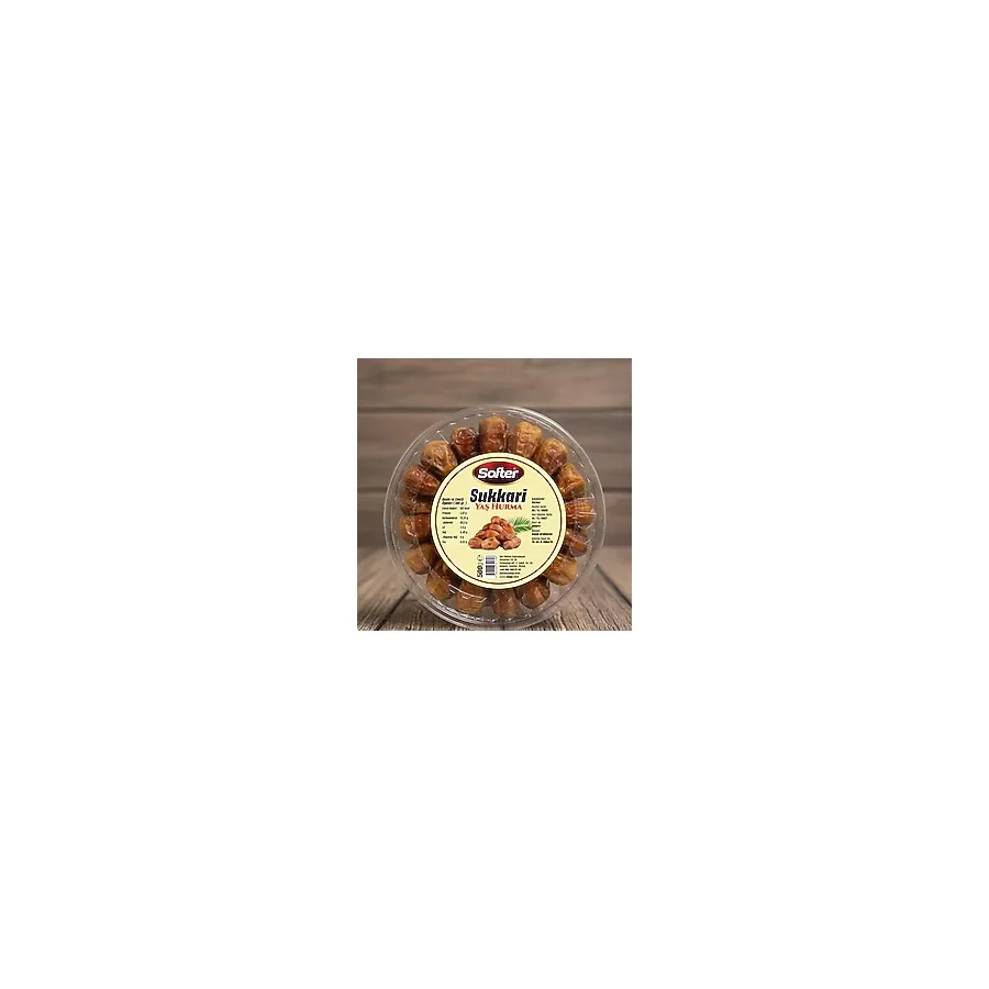 Safter Medine Sukkari Taze Yaş Hurma, Yeni Mahsul, 500 Gr. x 6 Paket - 3 kg