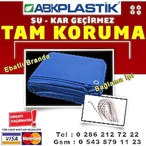 Şahlan Ebatlı Pvc Branda Gölgelik Su Geçirmez Çadır Branda Tente - 10 X 10 M