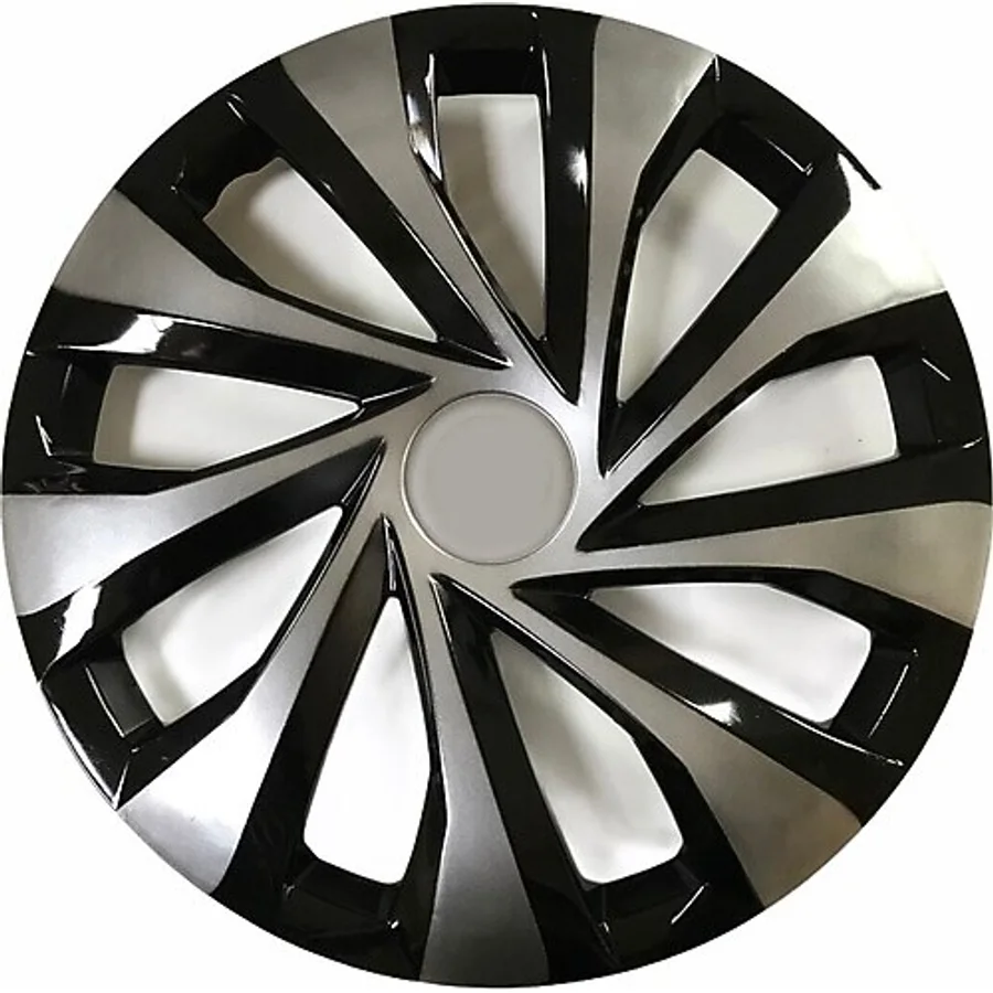 SAHLAN Toyota Auris 16"inç Kırılmaz 4 Adet 1 Takım Siyah Gri Jant Kapağı