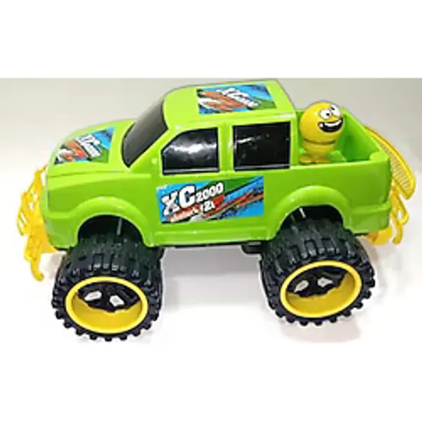 Sallanan Kafa Emoji Hediye Dev Tekerli 45cm Jumbo Pickup XC2000 Arazi Aracı 4x4 Jeep Süper Oyuncak