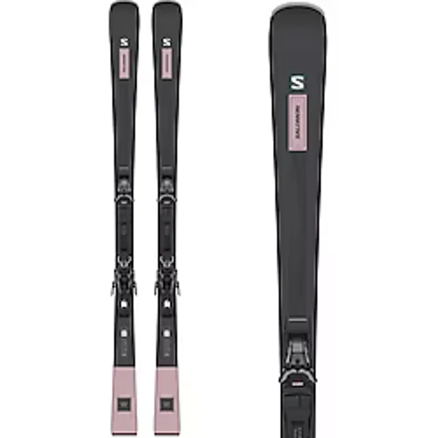 Salomon S/max N 8 Kadın Kayak + BAĞLAMASI-L47505300 - Siyah - Pembe - 145 cm