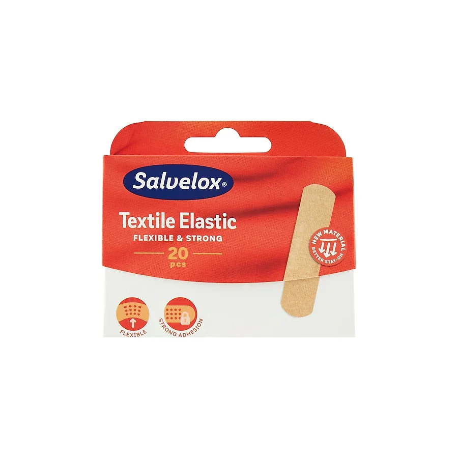 Salvelox Textile Elastic Tekstil Elastik Yara Bandı 20'li