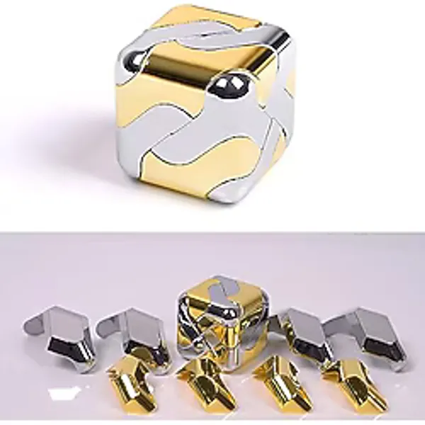 samisoler Yetişkinler için Metal Yapboz Stres Oyuncakları, Havalı Eşyalar Aletleri 3D Metal Yapboz Küp Zeka Tanıtıcı Oyuncak, Çocuklar Gençler için