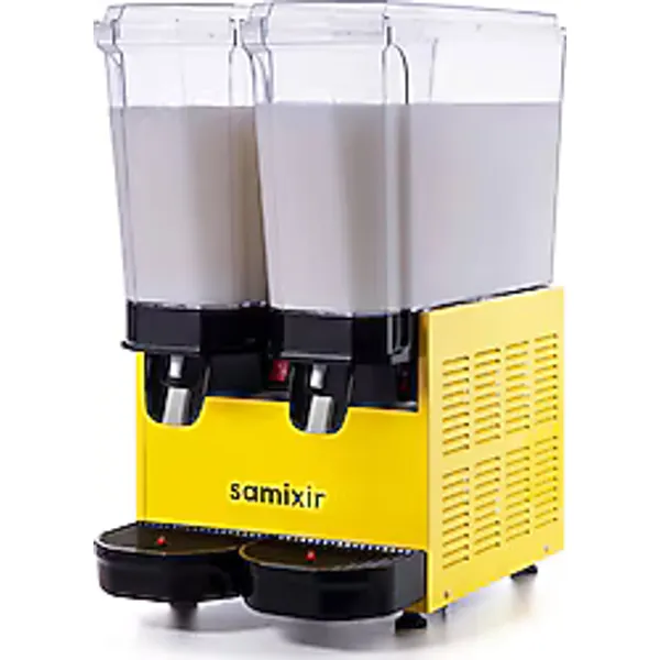 Samixir Klasik Twin 40.MMY Sarı 20+20 lt Karıştırıcılı İçecek Soğutucu