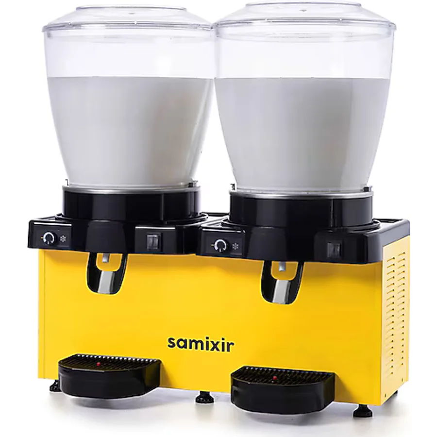 Samixir Panoramik Twin 22+22 lt Karıştırıcılı Soğuk İçecek Dispenseri