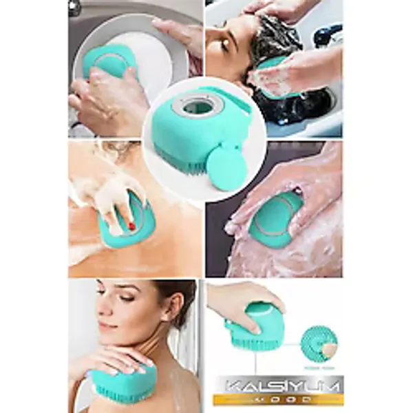 Şampuan Hazneli lif Duş Banyo Kese Lif Vucut Masaj Peeling Çok Amaçlı Duş Lifi