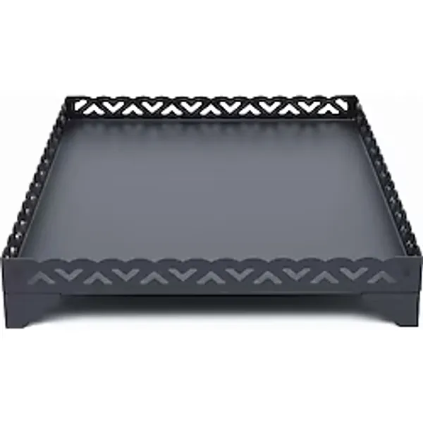 Samsun Soba 63X63 cm Soba Altlığı - Stella Model Döküm Soba Ile Uyumlu - 2.5 mm Kalın Saç - Isıya Dayanıklı Koruyucu Panel - Kalp Motif