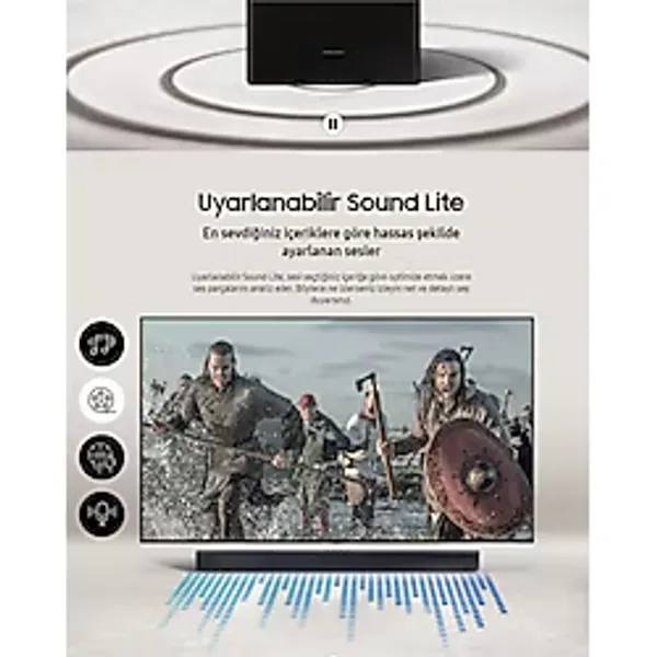 Samsung 220W Güçlü 4.1 Kanal Ev Sinema Sistemi Bluetooth Özelliği ile Modern Tasarım - Siyah
