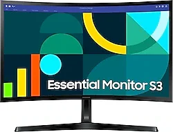 Samsung Essential S3 LS24D366GAUXUF 24" 4 ms Full HD Curved 100 Hz Monitör